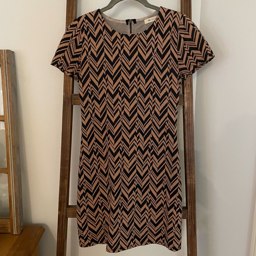 Vintage Retro Chevron Everly Mini Dress